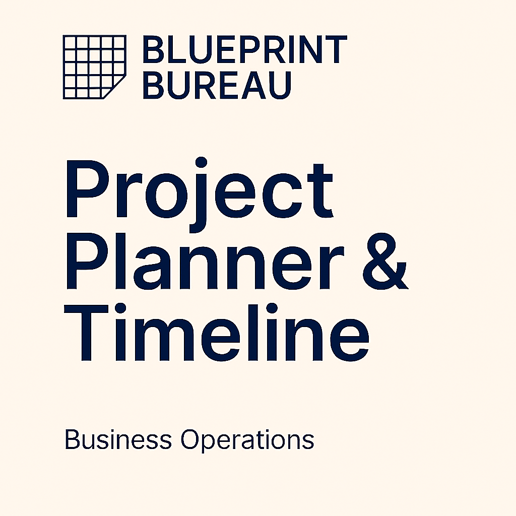 Project Planner & Timeline