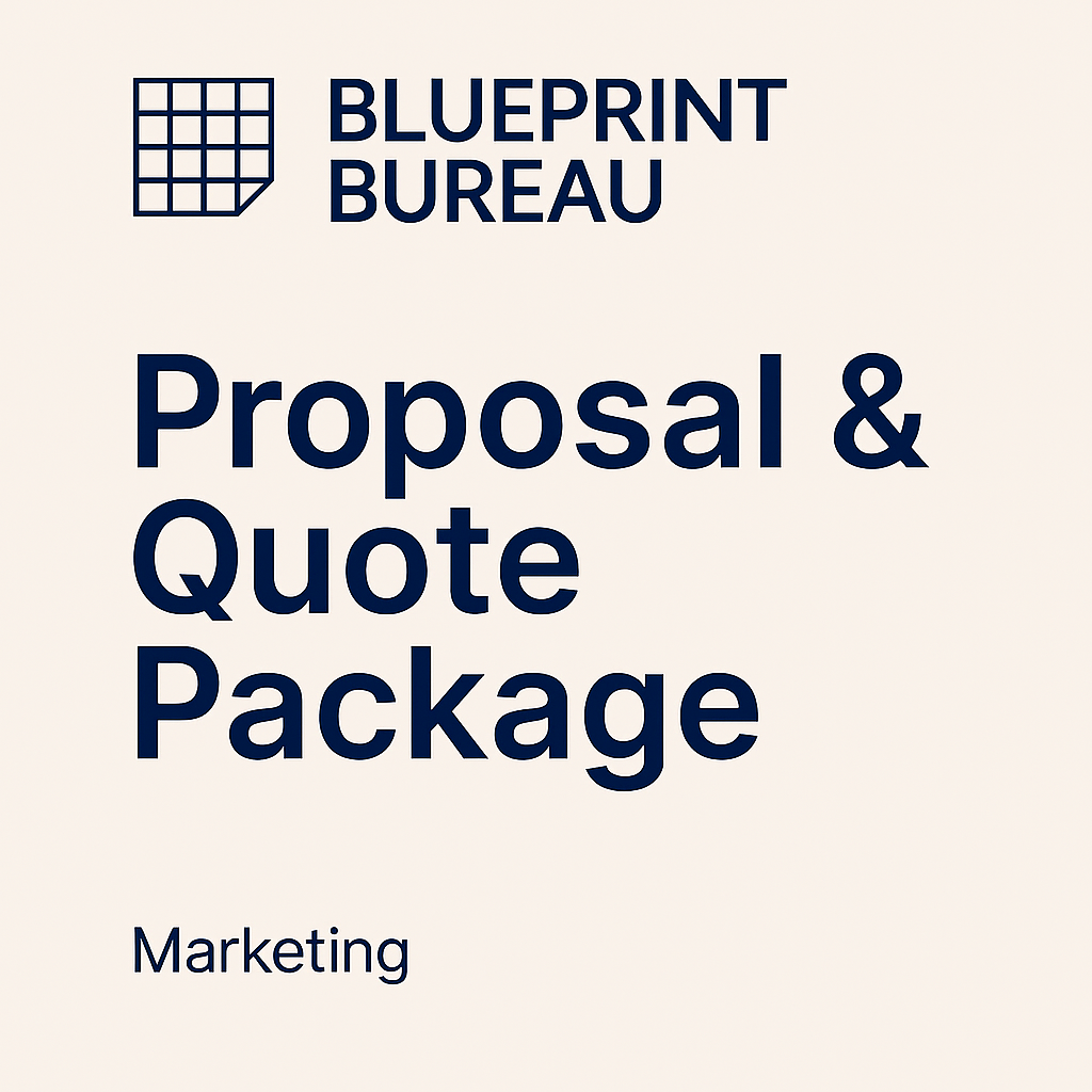 Proposal & Quote Package